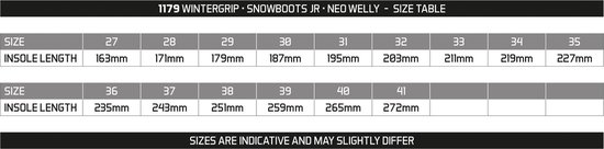 Winter-grip Snowboots Jr - Neo Welly - Legergroen/Rood - 35 - Winter-grip