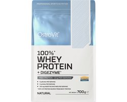 OstroVit - 100% Whey Protein + DigeZyme - 700 g - Krachtige eiwitshake met enzymcomplex - DigeZyme® - BCAA en EAA - groei van spiermassa gezonde spijsvertering