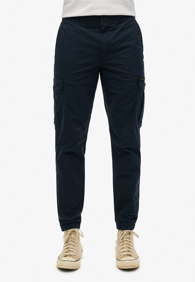 Superdry Para slimfit cargobroek Heren Broeken Marineblauw