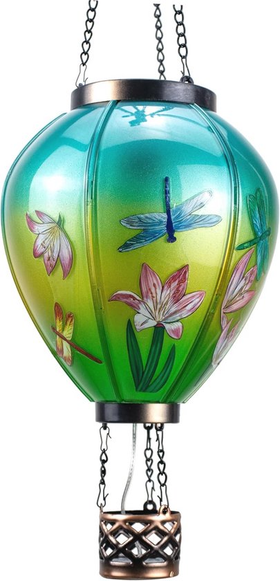 Industriële Tuinlantaarn Solar LED - Luxe Tuin Lamp Lantaarn Op Zonne Energie Draadlamp Voor Buiten