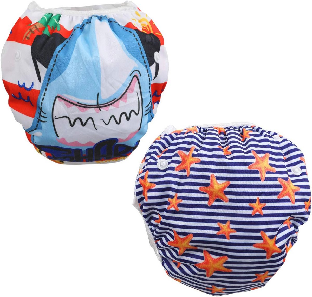 Image of 2 stuks babyzwemluiers voor 0-36 maanden - herbruikbare zwemkleding voor kinderen