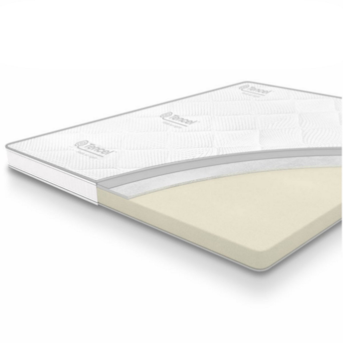 Topdekmatras traagschuim Tencel Deluxe 120x220 dikte 11 cm