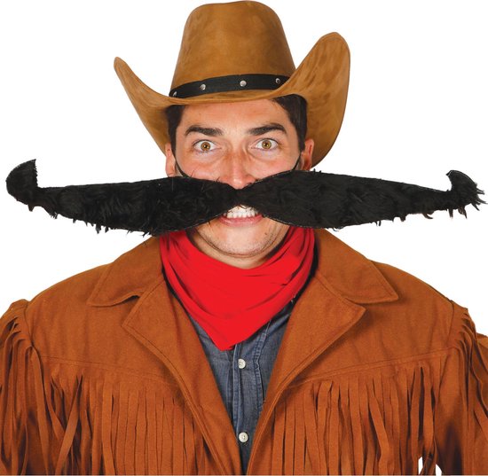 Fiestas Guirca - Snor Large met elastiek (55 cm)