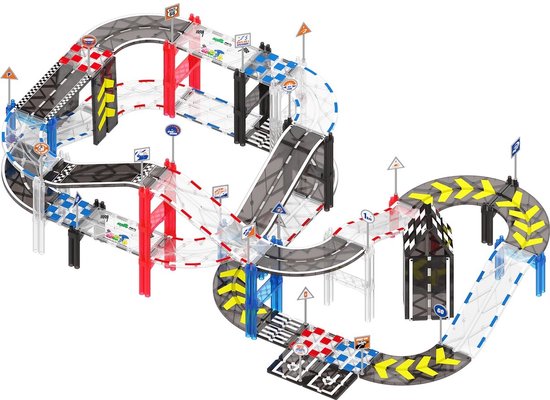 MNTL Magnetische Autobaan 101-delig