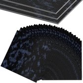 27 stuks pvc-vloerbedekking, zelfklevend, 2,51 m², vinylvloeren, vloertegels, plaktegels, 30 x 30 cm, Venylvloerbedekking, laminaat, waterdicht, antislip, pvc-tegels, tegellook, marineblauw