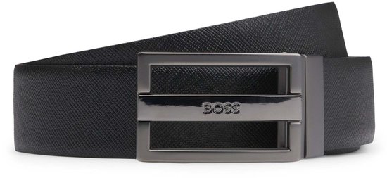 BOSS Cuir Ceinture Ghifari Belt Giftbox W110 Brown / Black Noir Brun