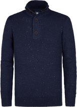 Petrol Industries - Heren Gemêleerde Trui Buffalo - Blauw - Maat L