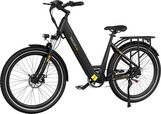 RCB G6 Elektrische Fiets - 27.5 Inch - 250W - 36V 10.4Ah -7 versnellingen- met App en NFC - Zwart