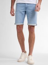 Petrol Industries Heren Denim Short - Slim Fit - Stretch - Korte Broek - Elastische Tailleband - Spijkerbroek - Herenkleding - Blauw - Maat XXXL