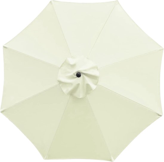 Foto: Vervangen van parasol vervangen van parasol stof zonder 8 ribben vervangen van parasol tafelkleed beige maat geschikt voor 8 3 meter parasol skelet zonder skelet 