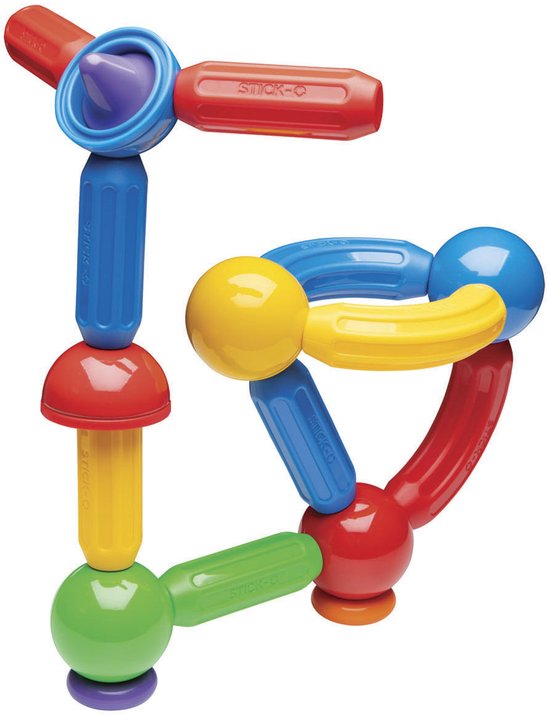 Stick-O Basic Set - Magnetisch Bouwspeelgoed - 30-delig - Montessori Speelgoed - vanaf 18 maanden