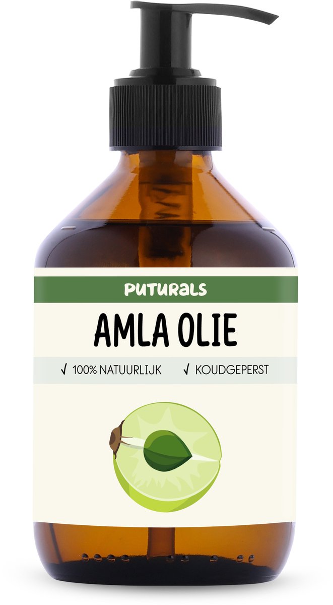 Goedkoopste Puturals Amla Oil 100 Natuurlijk - 300ml - Koudgeperst en Puur - Amla Olie voor Haar en Huid