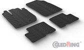 Gledring Rubbermatten passend voor Dacia Duster 2018- (T profiel 4-delig + montageclips)