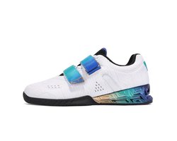 Livano Powerlift Schoenen - Powerlifter - Weightlifting - Squat - Gewichthef - Gym Schoenen - Sneaker - Wit - Maat 45