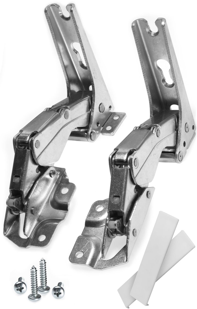2x Dparts koelkast scharnieren - geschikt voor AEG Electrolux Zanussi Hettich Liebherr - koelvriescombinatie scharnier - koelkastdeurscharnier - nr. 4055504197 - 4055532982 - 704009500 - 3362 3363 5.0