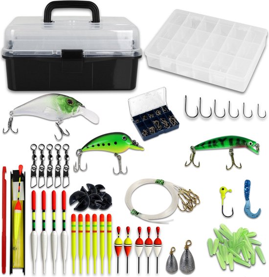 XQMax Vishengel Set - 260-delige Viskoffer met Telescopische Hengel - Tacklebox - Visspullen - Kunstaas - Hengelsport - Uitschuifbare Werphengel - Voor Jong & Oud van xqmax — afbeelding 3