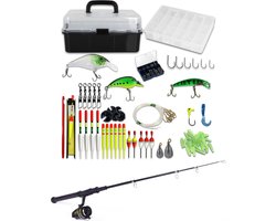 XQMax Vishengel Set - 260-delige Viskoffer met Telescopische Hengel - Tacklebox - Visspullen - Kunstaas - Hengelsport - Uitschuifbare Werphengel - Voor Jong & Oud XQMax Vishengel Set - 260-delige Viskoffer met Telescopische Hengel - Tacklebox - Visspullen - Kunstaas - Hengelsport - Uitschuifbare Werphengel - Voor Jong & Oud