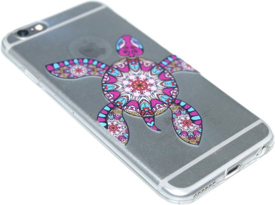 Schildpad hoesje siliconen Geschikt voor iPhone 6(S) Plus