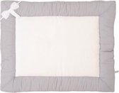 Boxkleed - LN 80x100cm Linen bow white/grey