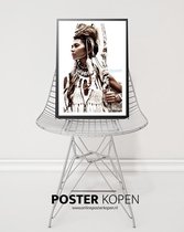 ONLINE POSTER KOPEN - Indian girl poster A3 formaat