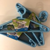 Set van 15 Kledinghangers - Kunstof - Blauw