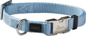 Hunter Klikhalsband Alu Nylon Soft - Hondenhalsband - 30-45x1.5 cm Lichtblauw