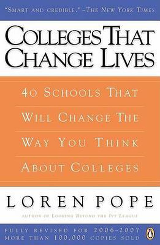 Colleges That Change Lives - cover