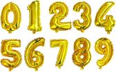 XL Folie Ballon (8) - Helium Ballonnen – Folie ballonen - Verjaardag - Speciale Gelegenheid  -  Feestje – Leeftijd Balonnen – Babyshower – Kinderfeestje - Cijfers - Goud