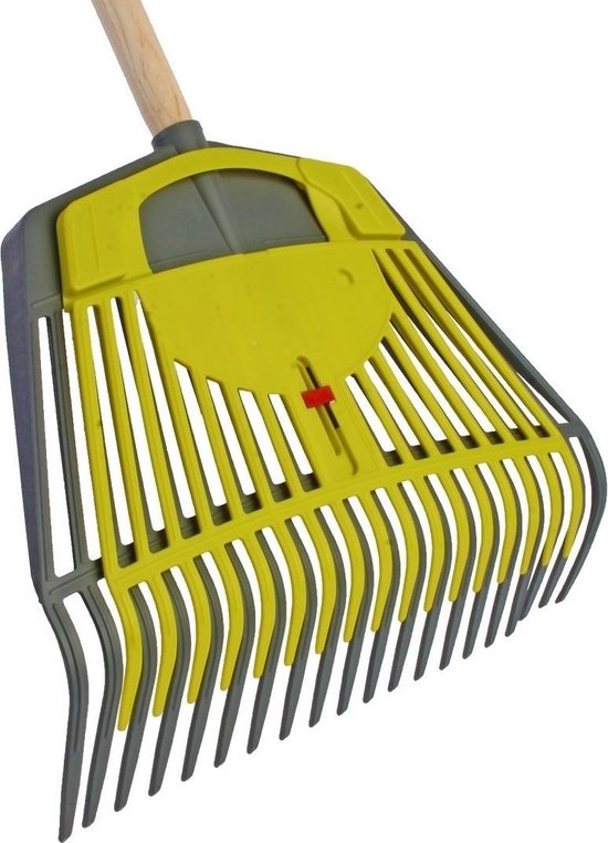 Bladhark - Bladvork - 2-in-1 - Essenhouten steel - 160 cm - Met handbladvork van Kinzo Garden — afbeelding 5