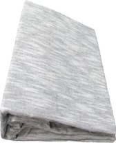 Laken Flanel Duitse kwaliteit (B-keuze) - Litsjumeaux - 240x275 cm - Grijs/Wit