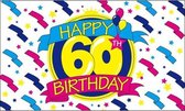 Happy Birthday vlag 60