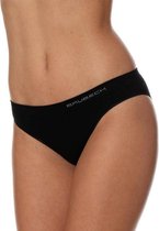 Brubeck Dames Ondergoed Slip model Bikini - Naadloos Elastisch Katoen - 2 Pack - Zwart - XL