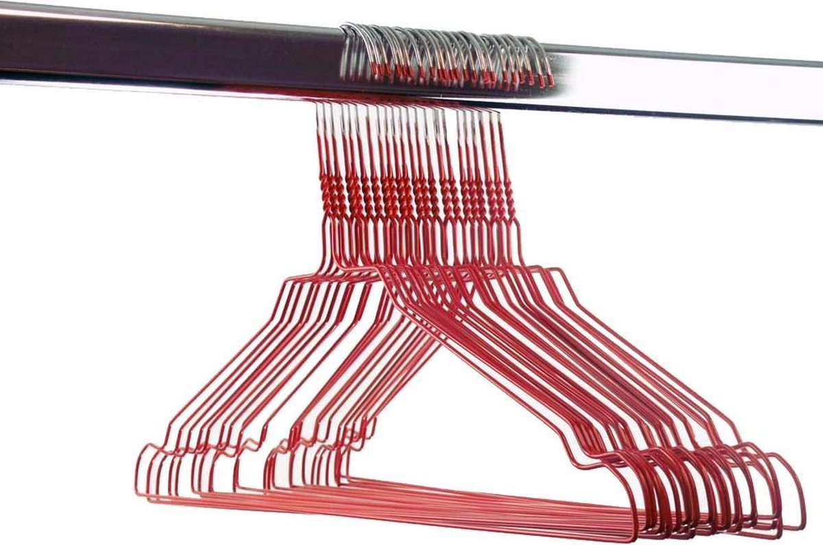 Kledinghanger / Draadhanger / Stomerijhanger / rood