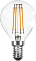 LEDmaxx filament led kogellamp E14 4W 2200K 450lm dimbaar