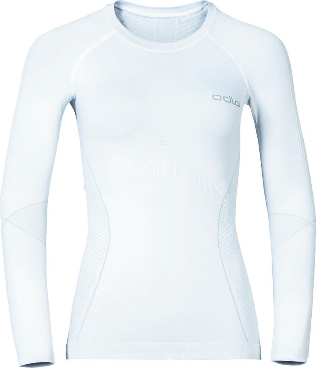 Odlo - Performance Warm Sports Underwear Longsleeve - Wit Ondershirt Dames - XS - Wit