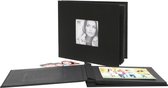 Deknudt Frames fotoalbum - zwart linnen - 20x pagina zwart 34,4x30,5cm
