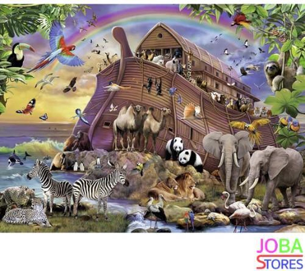 bol.com | Diamond Painting "JobaStoresÂ®" Ark van Noach - volledig - 65x50cm