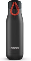 Zoku Hydration Drinkbeker - RVS - 500 ml - Zwart