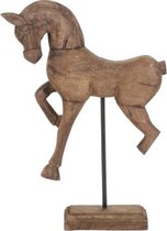 Furnings Ornament 29x10x40 cm HORSE hout weather barn