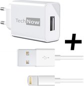 TechNow Oplader Fast Charge Snellader met Lightning Kabel voor Apple iPad / iPhone - 12 Watt