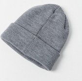 Bonnet Classic bonnet tricoté fin unisexe gris