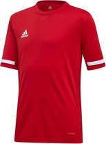 adidas Sportshirt - Maat 128  - Jongens - rood/ wit