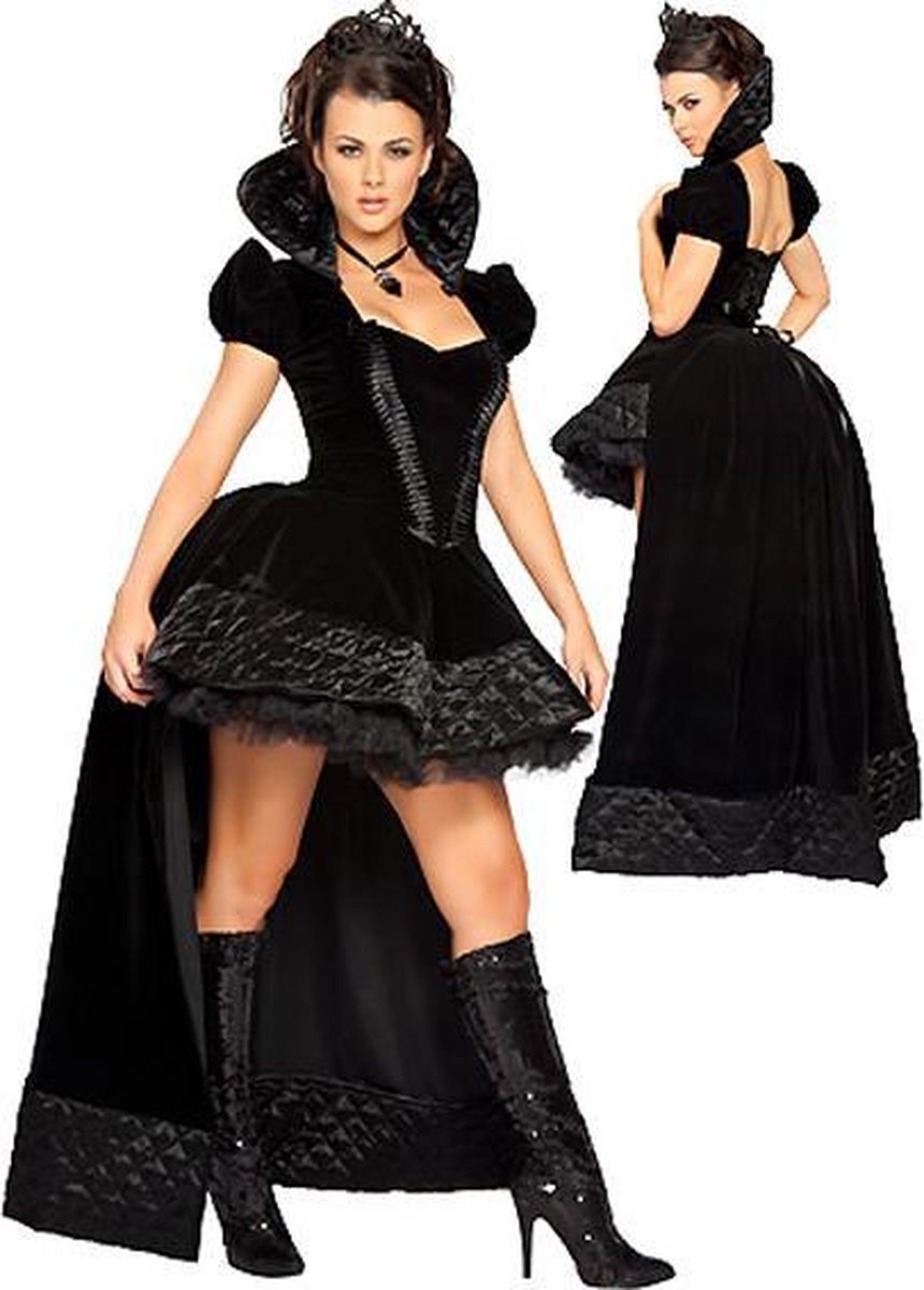 Sexy burlesque outfit luxe kostuum carnaval Halloween Queen of Hearts  koningin vampier | bol.com