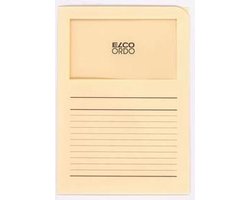 Elco Ordo Cassico L-map met venster A4 100 stuks 220 x 310 mm crème
