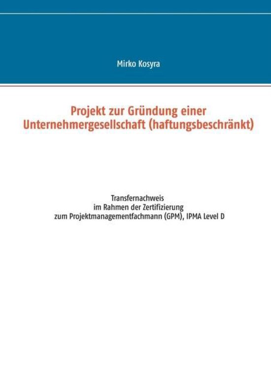 Projekt zur Gründung einer Unternehmergesellschaft (haftung ... - cover