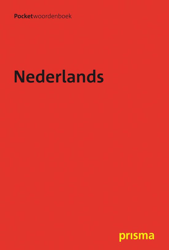 Prisma pocketwoordenboek Nederlands - cover