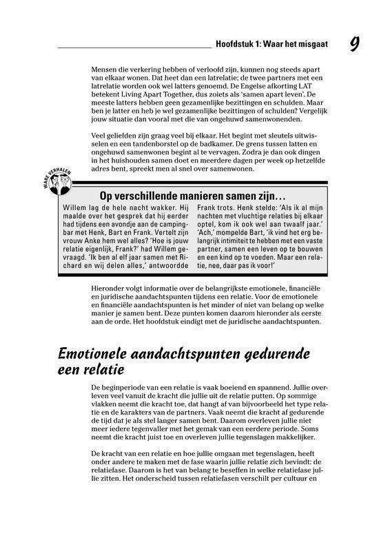 Hoofdstuk 1: Waar het misgaat. Pagina met tekst en illustratie.