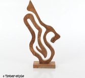 Decoratie figuur - Teak hout - Unique - handgemaakt - Timberstyle