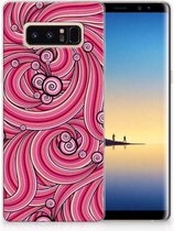 Samsung Galaxy Note 8 Uniek TPU Hoesje Swirl Pink