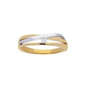 Glow - Gouden ring met steen 1-0.035ct - G/SI